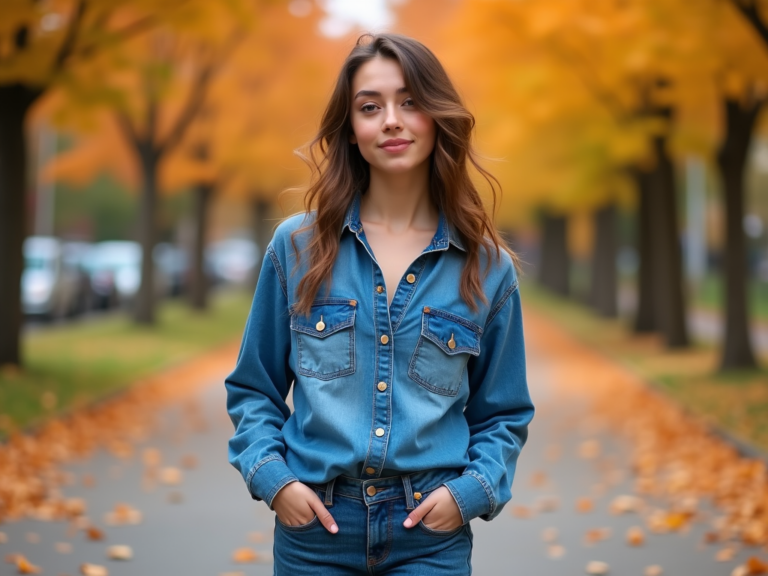 Cum să porți cămașa din denim în această toamnă